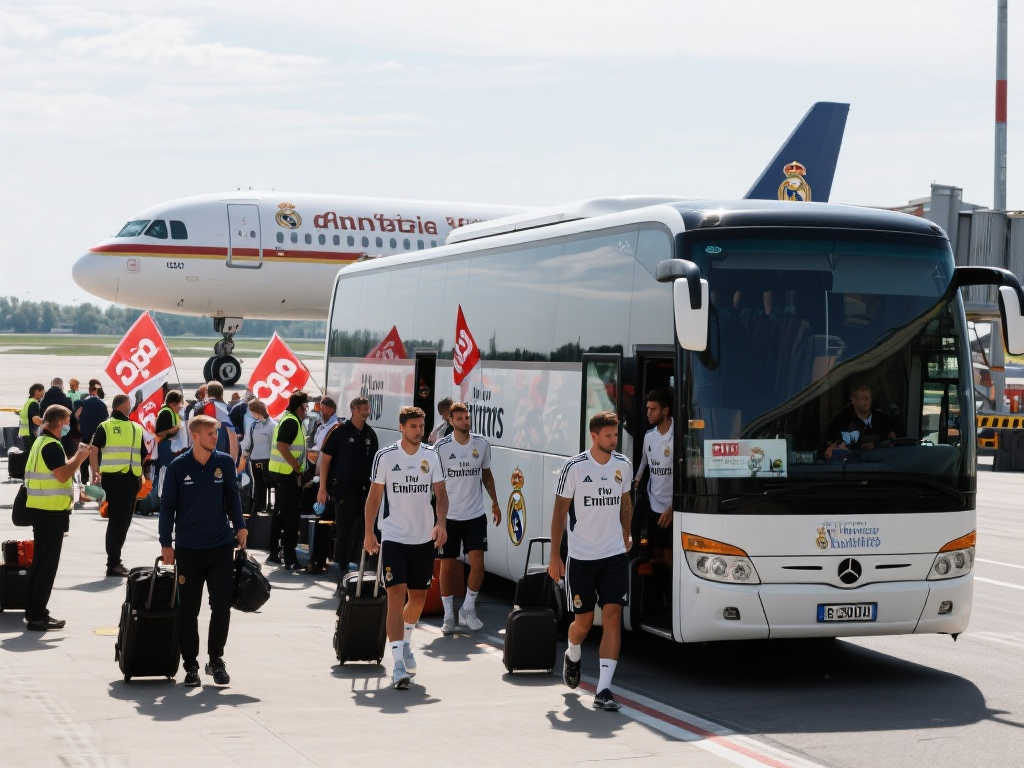 少输为赢，改乘大巴！因德国机场罢工，皇马被迫驱车前往莱比锡